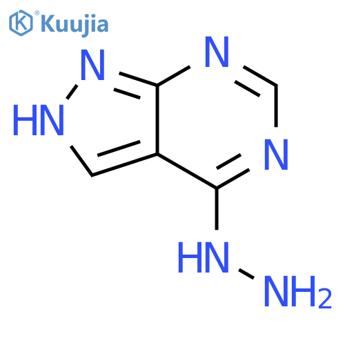 1H-Pyrazolo[3,4-d]pyrimidine,4-hydrazinyl- structure