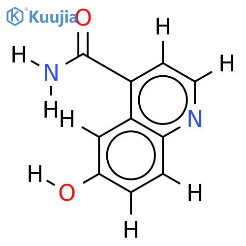 6-Hydroxy-chinolin-4-carbonsaeure-amid structure