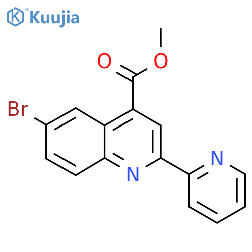 Methyl 6-bromo-2-(pyridin-2-yl)quinoline-4-carboxylate structure