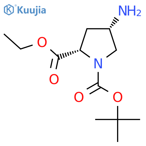 1-(tert-Butyl) 2-ethyl (2S,4S)-4-aminopyrrolidine-1,2-dicarboxylate structure