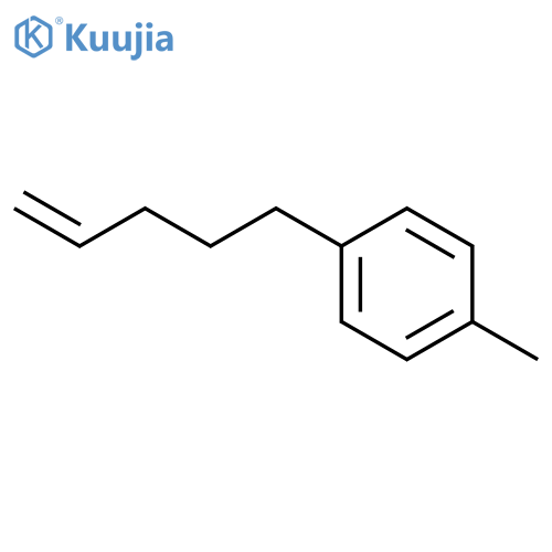 Benzene, 1-methyl-4-(4-pentenyl)- structure
