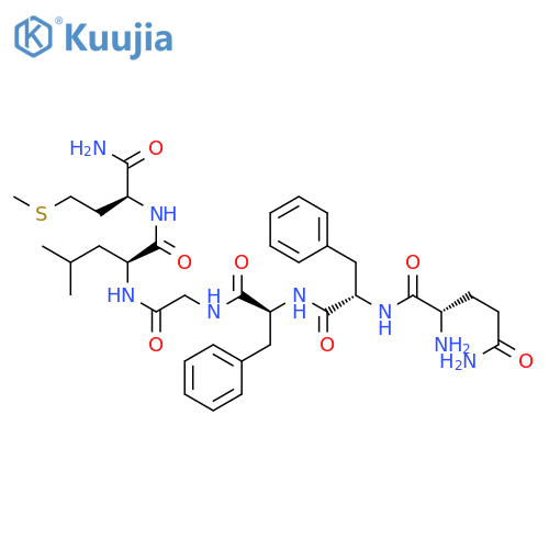 Substance P (6-11) H-Gln-Phe-Phe-Gly-Leu-Met-NH2 structure