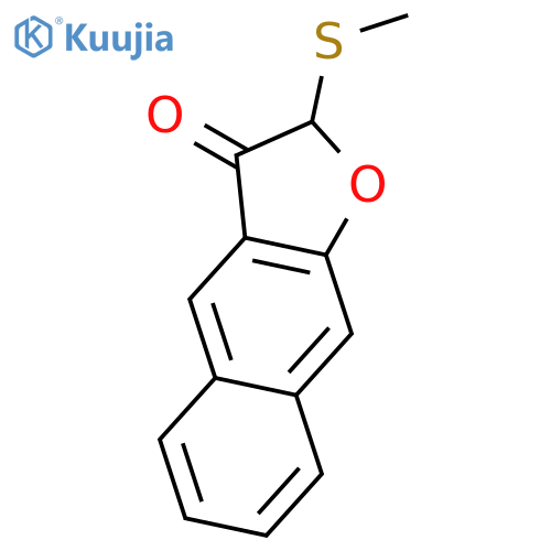 Naphtho[2,3-b]furan-3(2H)-one, 2-(methylthio)- structure