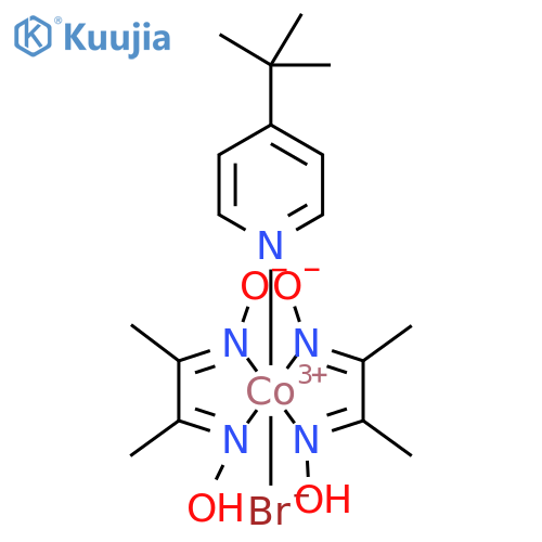 Bromobis[(2,3-butanedione dioximato)-N,N′][4-(1,1-dimethylethyl)pyridine]-Cobalt structure