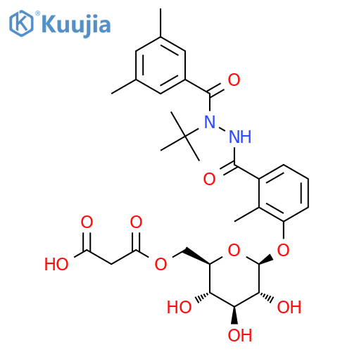 3’-O-Desmethyl-3’-O-β-D-glucopyranosyl Methoxyfenozide-3-oxopropanoic Acid structure