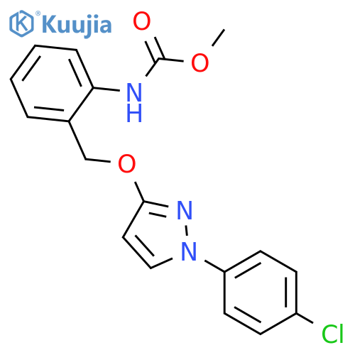 Methyl N-2-1-(4-chlorophenyl)-1H-pyrazol-3-yloxymethylphenylcarbamate structure