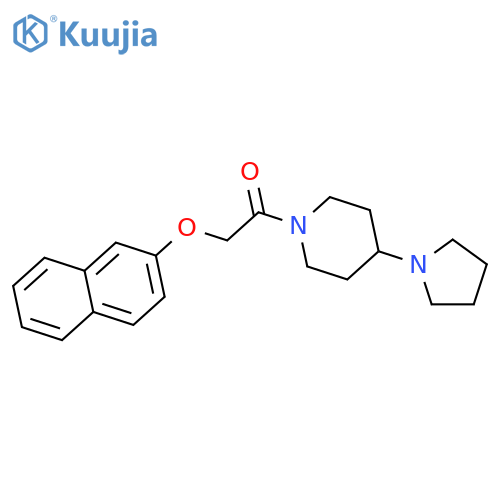 PIPERIDINE, 1-[(2-NAPHTHALENYLOXY)ACETYL]-4-(1-PYRROLIDINYL)- structure