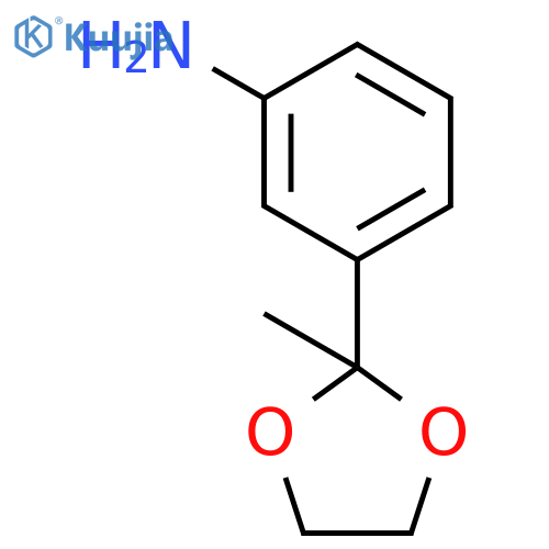 3-(2-methyl-1,3-dioxolan-2-yl)aniline structure