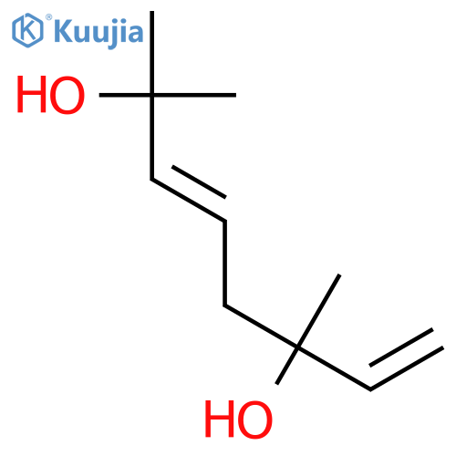 2,6-Dimethylocta-3,7-diene-2,6-diol structure