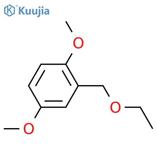 Benzene, 2-(ethoxymethyl)-1,4-dimethoxy- structure
