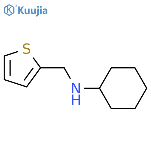 N-[(thiophen-2-yl)methyl]cyclohexanamine structure