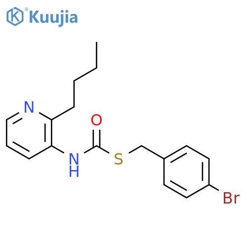 Carbonimidothioic acid,3-pyridinyl-, S-[(4-bromophenyl)methyl] O-butyl ester (9CI) structure