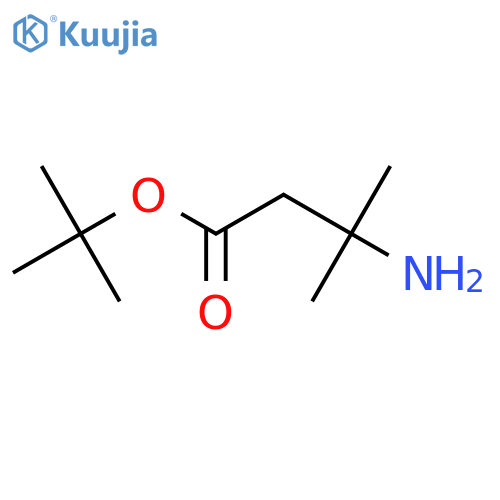Tert-butyl 3-amino-3-methylbutanoate structure