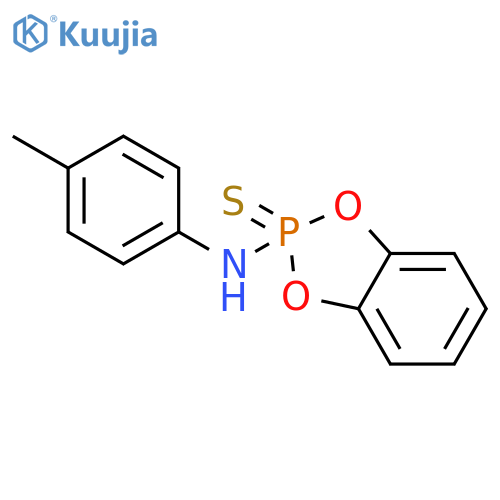 1,3,2-BENZODIOXAPHOSPHOL-2-AMINE, N-(4-METHYLPHENYL)-, 2-SULFIDE structure