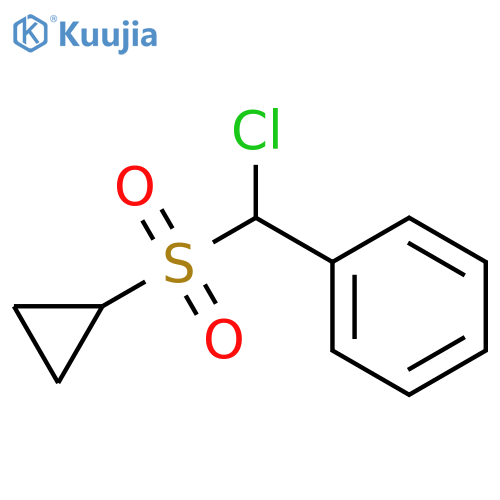 Benzene, [chloro(cyclopropylsulfonyl)methyl]- structure