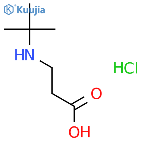 3-(TERT-BUTYLAMINO)PROPANOIC ACID HYDROCHLORIDE structure