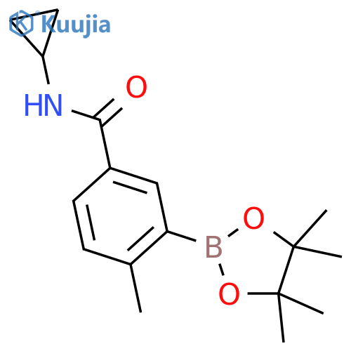 Benzamide,N-cyclopropyl-4-methyl-3-(4,4,5,5-tetramethyl-1,3,2-dioxaborolan-2-yl)- structure