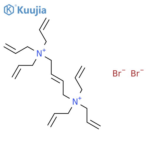 2-Butene-1,4-diaminium,N1,N1,N1,N4,N4,N4-hexa-2-propen-1-yl-, bromide (1:2) structure