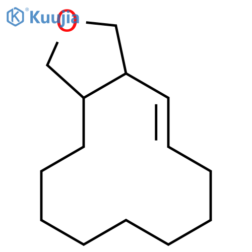 Cyclododeca[c]furan,1,3,3a,4,5,6,7,8,9,10,11,13a-dodecahydro-, (3aR*,12E,13aR*)- (9CI) structure