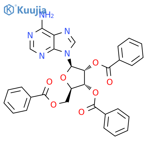 Adenosine, 2',3',5'-tribenzoate structure