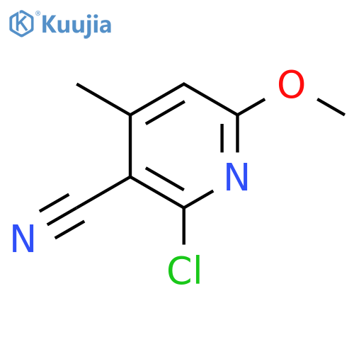 2-Chloro-6-methoxy-4-methylnicotinonitrile structure