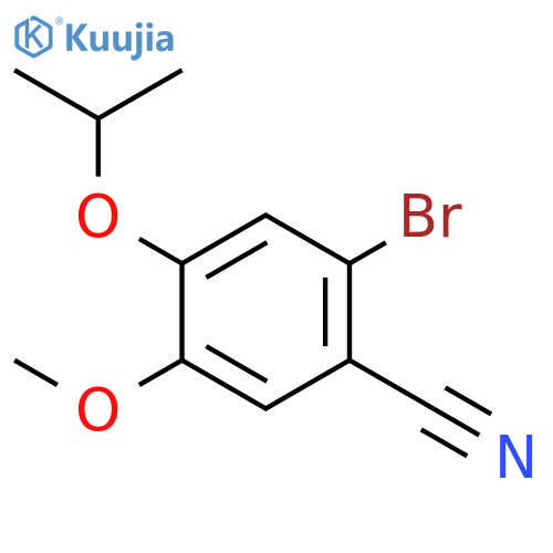 2-Bromo-4-isopropoxy-5-methoxybenzonitrile structure