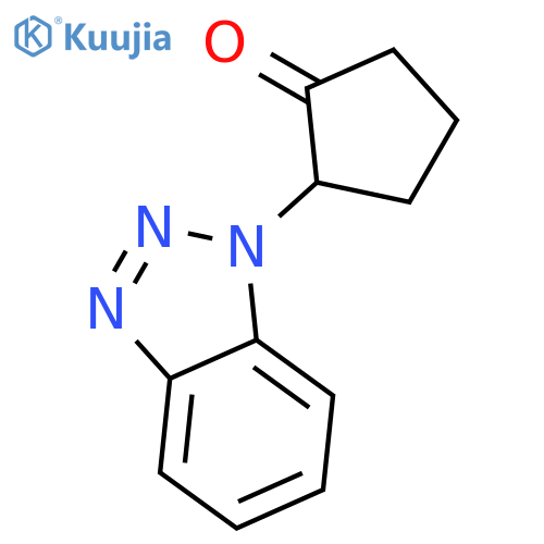 Cyclopentanone, 2-(1H-benzotriazol-1-yl)- structure