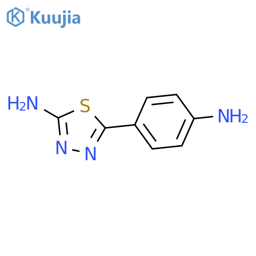 5-(4-Aminophenyl)-1,3,4-thiadiazol-2-amine structure