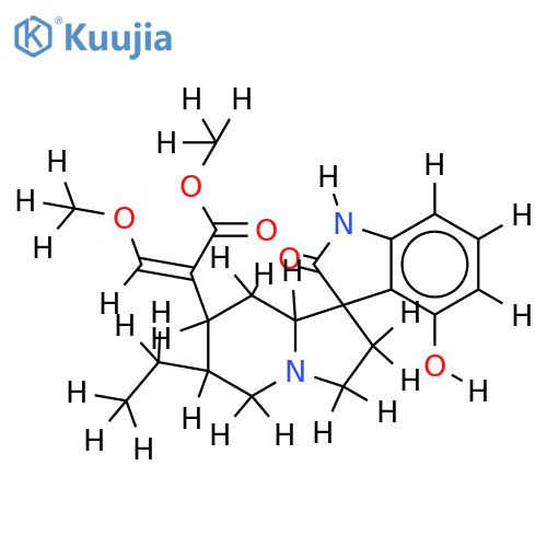 9-hydroxy-17-methoxy-2-oxo-corynox-16-ene-16-carboxylic acid methyl ester structure