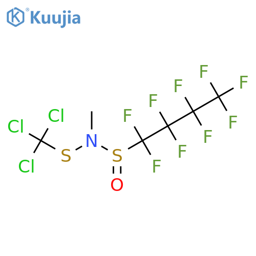 1,1,2,2,3,3,4,4,4-Nonafluoro-N-methyl-N-(trichloromethylsulfanyl)butane-1-sulfinamide structure