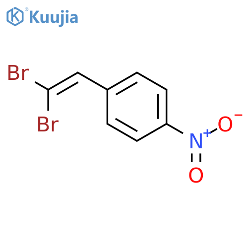 Benzene, 1-(2,2-dibromoethenyl)-4-nitro- structure