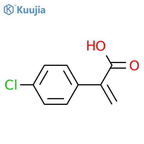 2-(4-chlorophenyl)prop-2-enoic acid structure