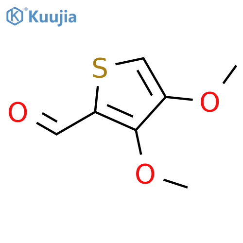 3,4-dimethoxythiophene-2-carbaldehyde structure
