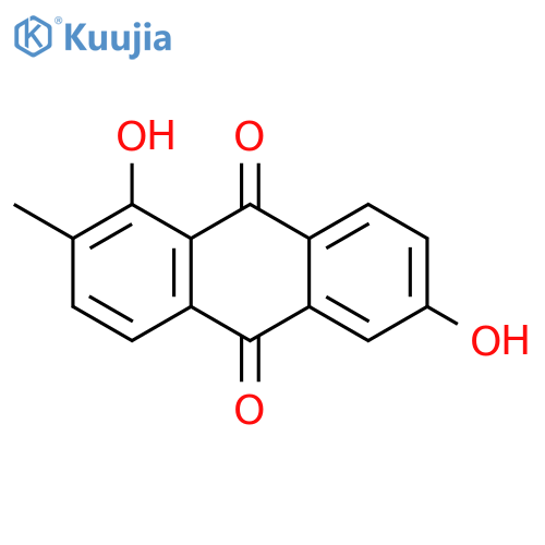 9,10-Anthracenedione, 1,6-dihydroxy-2-methyl- structure