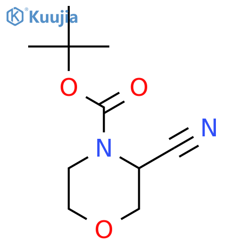 tert-butyl 3-cyanomorpholine-4-carboxylate structure