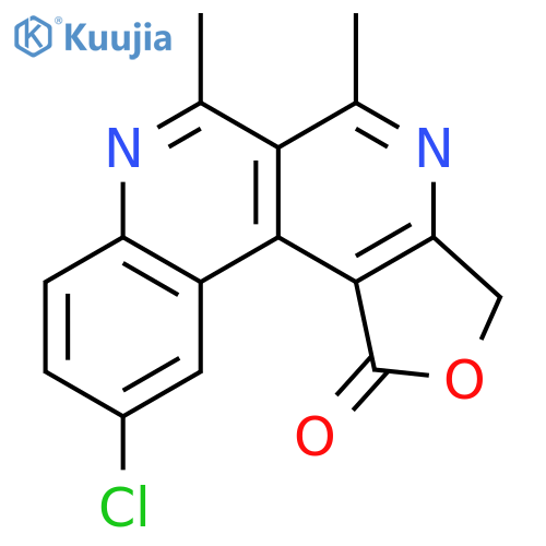 BENZO[C]FURO[3,4-F][2,7]NAPHTHYRIDIN-1(3H)-ONE, 10-CHLORO-5,6-DIMETHYL- structure