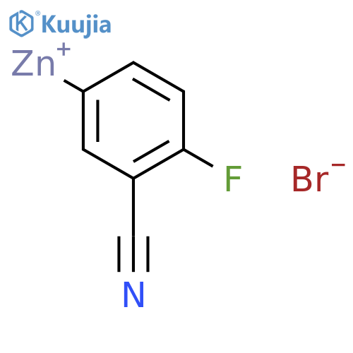 3-cyano-4-fluorophenylzinc Bromide structure