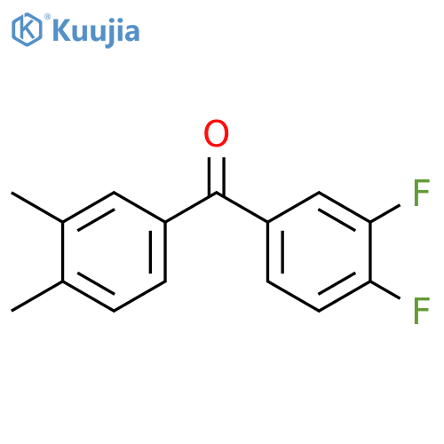 (3,4-difluorophenyl)(3,4-dimethylphenyl)methanone structure