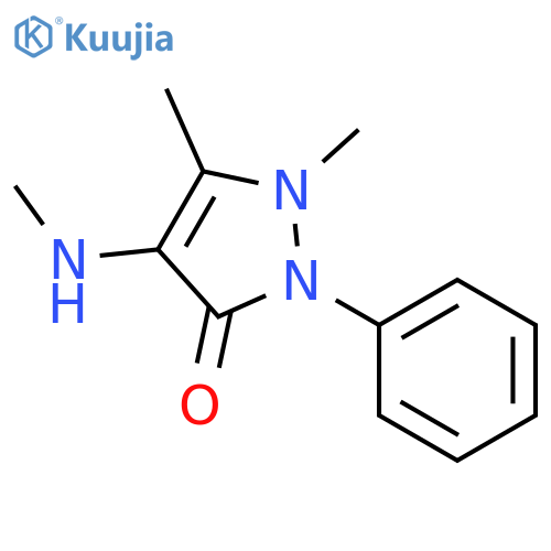 4-Methylamino antipyrine structure