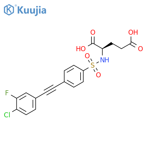 D-Glutamic acid, N-[[4-[(4-chloro-3-fluorophenyl)ethynyl]phenyl]sulfonyl]- structure