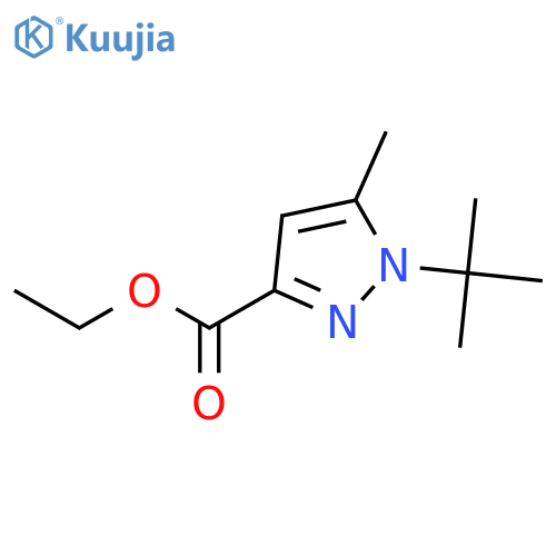 Ethyl 1-tert-butyl-5-methyl-1H-pyrazole-3-carboxylate structure