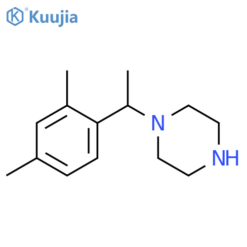 Piperazine, 1-?[1-?(2,?4-?dimethylphenyl)?ethyl]?- structure