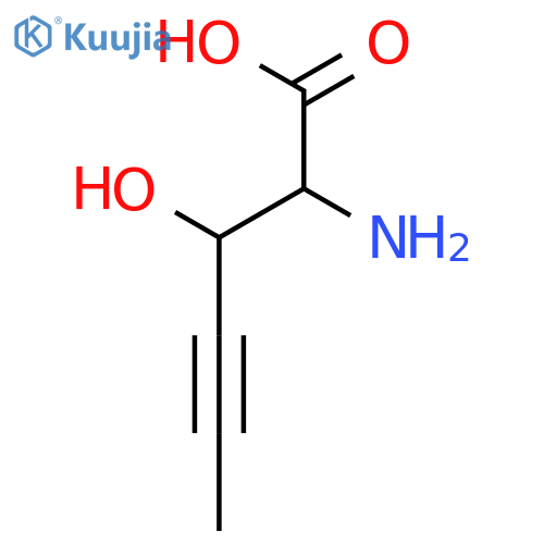 (2S,3S)-2-Amino-3-hydroxy-4-hexynoic acid structure