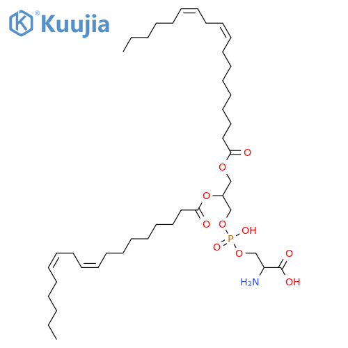Phosphatidylserine; Glycerol 1,2-di-9Z,12Z-octadecadienoate 3-phosphoserine structure