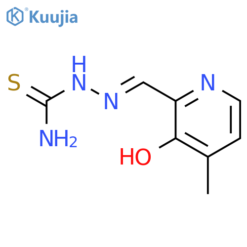 Hydrazinecarbothioamide,2-[(3-hydroxy-4-methyl-2-pyridinyl)methylene]- structure
