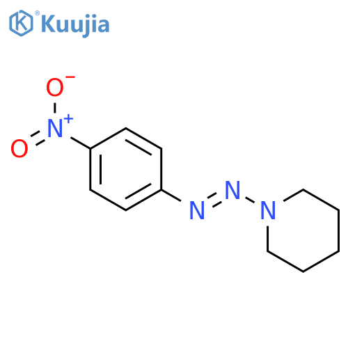 Piperidine, 1-[(4-nitrophenyl)azo]- structure