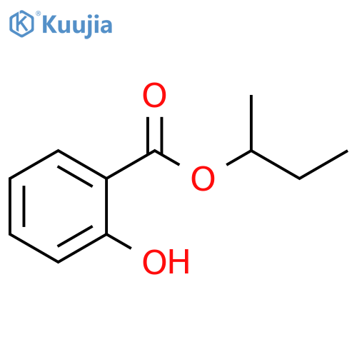 Benzoic acid, 2-hydroxy-, 1-methylpropyl ester structure