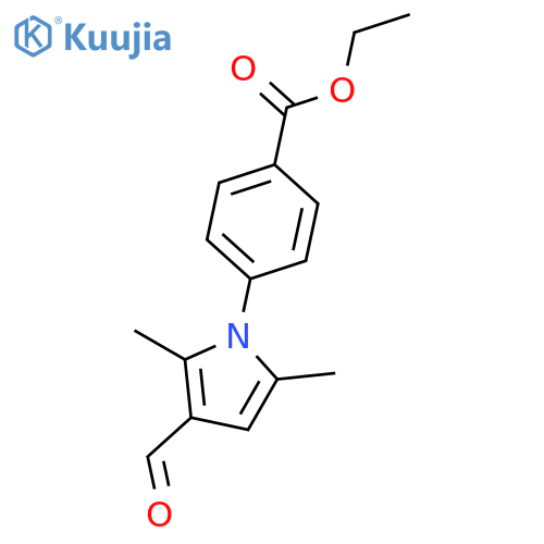 Ethyl 4-(3-formyl-2,5-dimethyl-1H-pyrrol-1-yl)benzoate structure
