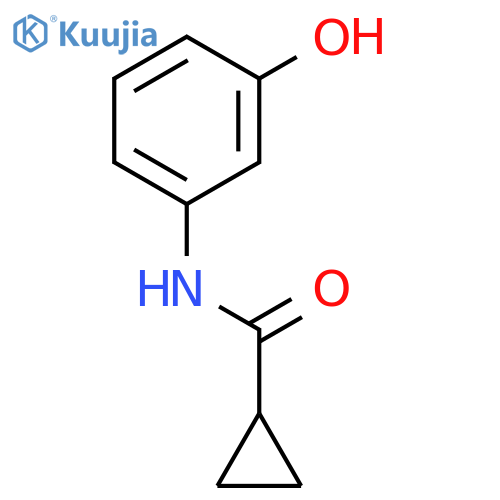N-(3-hydroxyphenyl)cyclopropanecarboxamide structure
