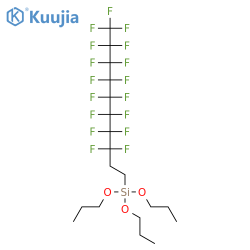 Silane,(3,3,4,4,5,5,6,6,7,7,8,8,9,9,10,10,10-heptadecafluorodecyl)tripropoxy- structure